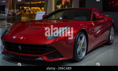 DETROIT, MI/USA - 19 GENNAIO 2013: Una Ferrari F12 berlinetta 2013, North American International Auto Show (NAIAS). Foto Stock