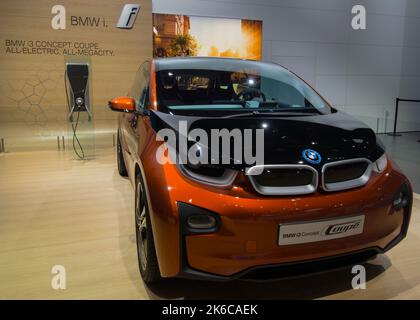 DETROIT, MI/USA - 19 GENNAIO 2013: Una concept car BMW i3 EV, North American International Auto Show (NAIAS). Foto Stock