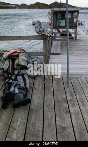 Scene di Jøa, un'isola nel comune di Namsos, Norvegia Foto Stock