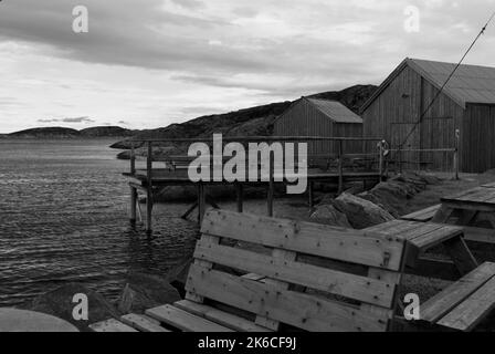 Scene di Jøa, un'isola nel comune di Namsos, Norvegia Foto Stock