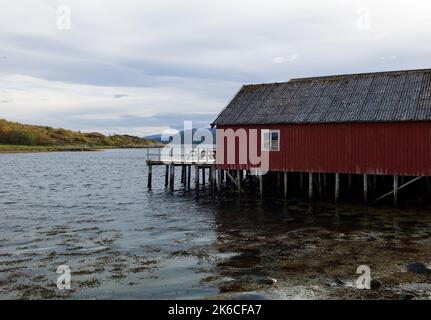 Scene di Jøa, un'isola nel comune di Namsos, Norvegia Foto Stock