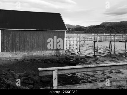 Scene di Jøa, un'isola nel comune di Namsos, Norvegia Foto Stock