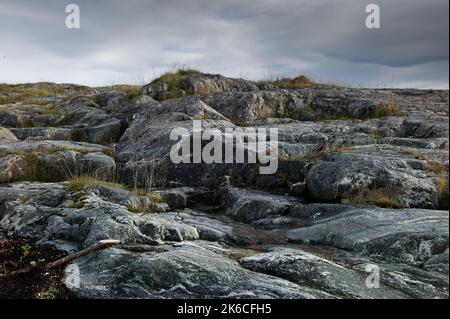 Scene di Jøa, un'isola nel comune di Namsos, Norvegia Foto Stock