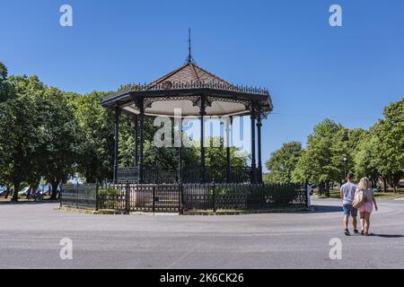 Padiglione della Musica in Piazza Spianada nella città di Corfù, su un'isola greca di Corfù Foto Stock