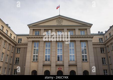 NIK - edificio dell'Ufficio Supremo di controllo a Varsavia, capitale della Polonia Foto Stock