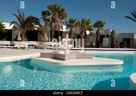 Piscina, Puerta del Carmen, Lanzarote, Isole Canarie Foto Stock