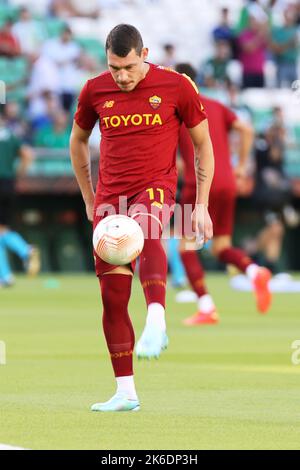 Siviglia, Siviglia, Spagna. 13th Ott 2022. Andrea Belotti di AS Roma durante la partita di gruppo C della UEFA Europe League tra Real Betis e AS Roma all'Estadio Benito Villamarin il 13 ottobre 2022 a Siviglia, Spagna. (Credit Image: © Jose Luis Contreras/DAX via ZUMA Press Wire) Foto Stock