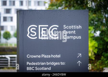 Scottish Event Campus a Glasgow - GLASGOW, SCOZIA - 4 OTTOBRE 2022 Foto Stock