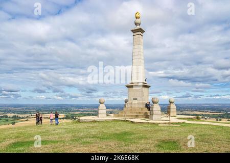 Coombe Hill Monument in the Chilterns, Buckinghamshire, Inghilterra Regno Unito Foto Stock