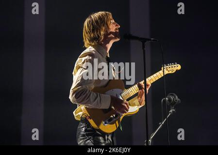 I pacchi della pop band australiana che concludono il loro tour europeo all'UFO - Velodrom di Berlino Foto Stock