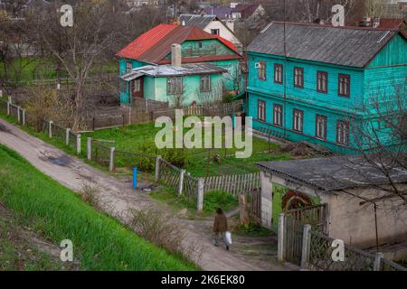 Via a Minsk outkirts, Bielorussia, Europa orientale Foto Stock