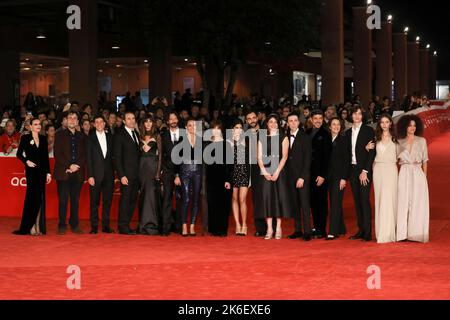 Roma, Italia. 13th Ott 2022. Festival del Cinema di Roma 2022. Festival del Cinema di Roma. Film rosso tappeto 'i Colibri ''. Foto: Cast Credit: Agenzia indipendente per le foto/Alamy Live News Foto Stock
