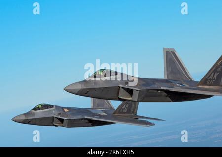 Lask, Polonia. 12th Ott 2022. NEGLI STATI UNITI Air Force F-22 Raptor ...