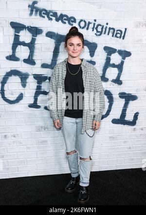 Hollywood, Stati Uniti. 13th Ott 2022. HOLLYWOOD, LOS ANGELES, CALIFORNIA, USA - 13 OTTOBRE: L'attrice Seazynn Gilliland arriva alla 'High School' House Party di Amazon Freevee che si tiene a No Vacancy at Retan Hotel (The Whitley) il 13 ottobre 2022 a Hollywood, Los Angeles, California, Stati Uniti. (Foto di Xavier Collin/Image Press Agency) Credit: Image Press Agency/Alamy Live News Foto Stock