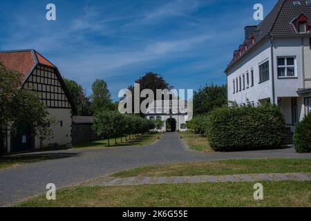 Sul terreno del complesso del monastero di Heisterbach a Königswinter Foto Stock