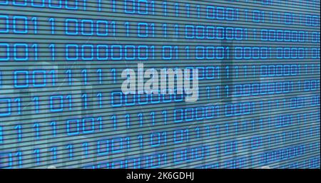 Composizione dell'elaborazione dei dati tramite codifica binaria Foto Stock