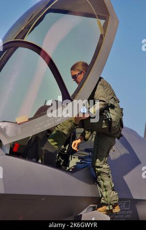 USAF, USN, combattente per l'illuminazione F35. Foto Stock