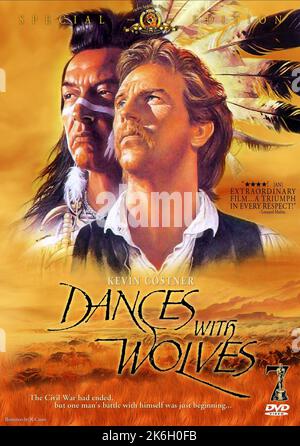 Danze con i lupi 1990 Graham Greene & Kevin Costner Foto Stock