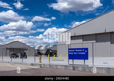 Colorado Springs, CO - 4 luglio 2022: Museo Nazionale dell'Aviazione della seconda Guerra Mondiale Foto Stock