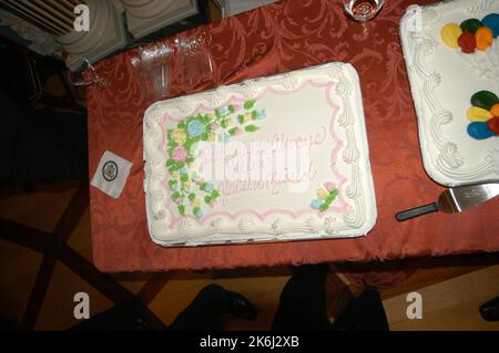 Cerimonia di pensionamento per Helen Ellis e Lee Young, membri dello staff del Vice Segretario, con la partecipazione, tra gli altri funzionari, dell'attuale Vice Segretario Richard Armitage, dell'ex Vice Segretario Strobe Talbott, dell'ex Vice Segretario e Segretario ad azione Lawrence Eagleburger Foto Stock