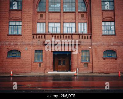 Il Rangers Football Club è una squadra di calcio con sede a Glasgow. L'Ibrox Stadium, sede di Rangers, è stato progettato dall'architetto Archibald Leitch. Foto Stock