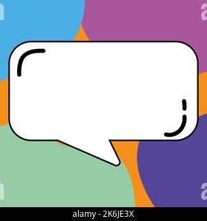 Cornici di design per fumetti. Bellissimo set di cornici fotografiche con Boom Bubbles per collage di design, raccolta di foto fumetto divertente per bambini, disegno di design Illustrazione Vettoriale