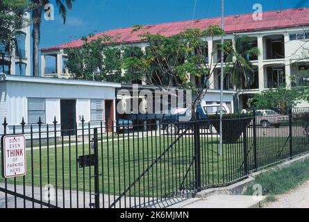 Belize City - Chancery Office Building - 1982, fotografie degli Stati Uniti relative a ambasciate, consolati e altri edifici d'oltremare Foto Stock