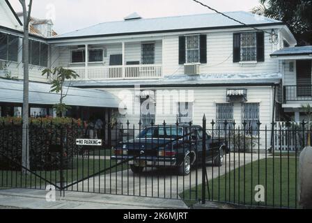 Belize City - Chancery Office Building - 1981, fotografie degli Stati Uniti relative a ambasciate, consolati e altri edifici d'oltremare Foto Stock