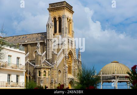 Eglise Sainte-Eugenie, Biarritz Foto Stock