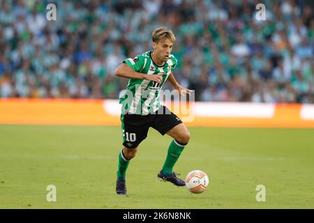 Sevilla, Spagna. 13th Ott 2022. Sergio Canales (Betis) Calcio : UEFA Europa League fase Gruppo C matchday4 tra Real Betis Balompie 1-1 COME Roma all'Estadio Benito Villamarin di Siviglia, Spagna . Credit: Mutsu Kawamori/AFLO/Alamy Live News Foto Stock