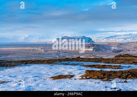 Dyrholaey penisula, regione meridionale, Islanda, Europa Foto Stock
