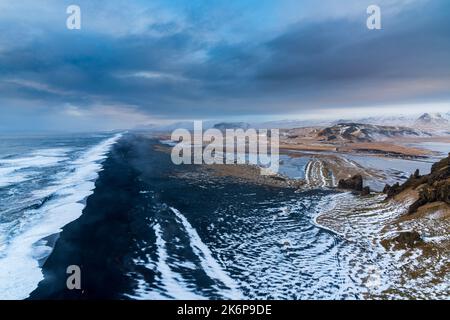 Dyrholaey penisula, regione meridionale, Islanda, Europa Foto Stock