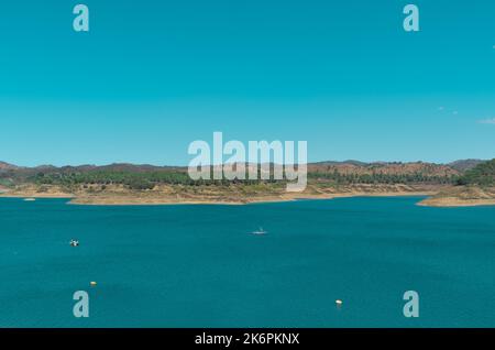 Diga di Santa Clara a Odemira. Alentejo, Portogallo Foto Stock