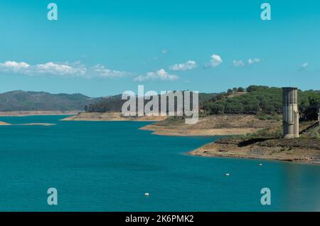 Diga di Santa Clara a Odemira. Alentejo, Portogallo Foto Stock