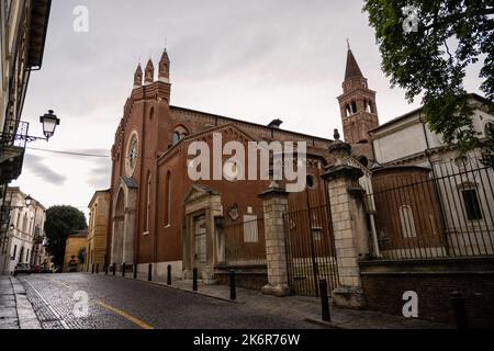 Chiesa die Santa Corona Chiesa di Vicenza, chiesa cattolica romana in stile gotico Foto Stock