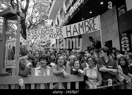 Juan Carlos i, re di Spagna, all'Universidad e Belgrano, Buenos Aires, Argentina, 1985 Foto Stock