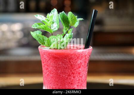Macrofotografia di frutta popolare di coda di cocco estate primo piano. Foto Stock