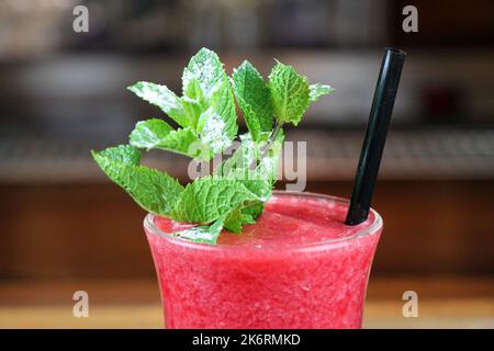 Macrofotografia di frutta popolare di coda di cocco estate primo piano. Foto Stock