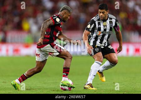 MARINHO di Flamengo durante la partita tra Flamengo e Atletico MG come parte della Serie A Brasileirao 2022 allo Stadio Maracana il 15 ottobre 2022 a Rio de Janeiro, Brasile. Credit: Ruano Carneiro/Carneiro Images/Alamy Live News Foto Stock