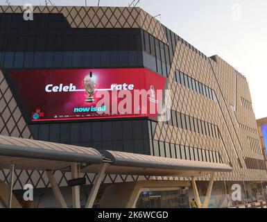 Una vista di Lusail Fan Village per FIFA 2022 a Lusail, Qatar , Foto Stock