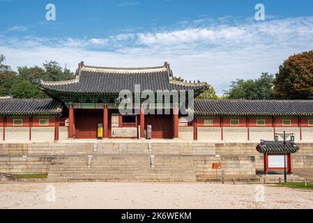 Palazzo Gyeonghui Gyeonghuigung della dinastia Joseon a Seoul, capitale della Corea del Sud, il 15 ottobre 2022 Foto Stock