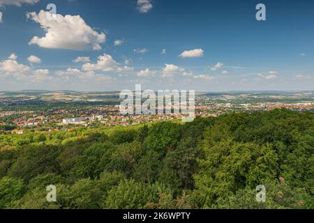 Veduta aerea della città universitaria di Goettingen, bassa Sassonia, Germania Foto Stock