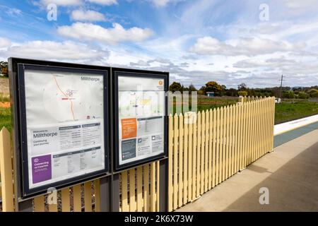 Millthorpe, storica cittadina nel nuovo Galles del Sud, Australia Foto Stock