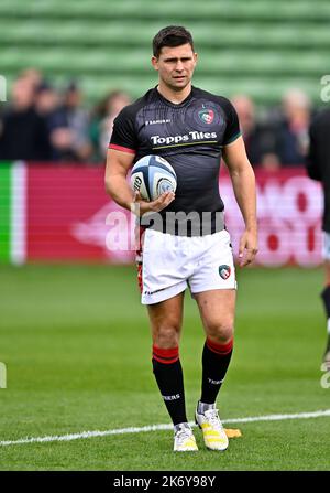 Twickenham, Regno Unito. 16th Ott 2022. Premiership Rugby. Harlequins V Leicester Tigers. Lo Stoop. Twickenham. Ben Youngs (Leicester) durante la partita di rugby Harlequins V Leicester Tigers Gallagher Premiership. Credit: Sport in Pictures/Alamy Live News Foto Stock