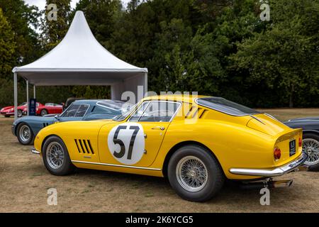 1966 Ferrari 275 GTB/C di Scaglietti ‘NJB 612F’ in mostra al Concours d’Elégance Motor Show tenutosi a Blenheim Palace il 4th settembre 2022 Foto Stock