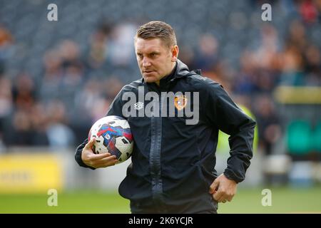 Hull, Regno Unito. 16th Ott 2022. Andy Dawson Interim Manager di Hull City prima della partita del Campionato Sky Bet Hull City vs Birmingham City al MKM Stadium, Hull, Regno Unito, 16th ottobre 2022 (Photo by ben Early/News Images) a Hull, Regno Unito il 10/16/2022. (Foto di ben Early/News Images/Sipa USA) Credit: Sipa USA/Alamy Live News Foto Stock