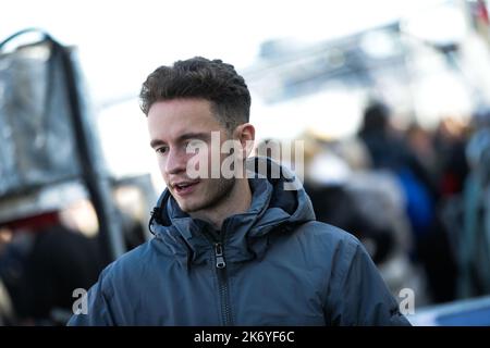 Donington Park, Regno Unito. 16th Ott 2022. Sandy Mitchell, pilota della Barwell Motorsport, durante il Campionato britannico GT di denaro intelligente, Donington Park. 16 ottobre 2022. Foto di Jurek Biegus. Solo per uso editoriale, licenza richiesta per uso commerciale. Credit: Jurek Biegus/Alamy Live News Foto Stock