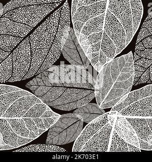 Rami grigi di un albero. Illustrazione del vettore di ripetizione senza giunture Illustrazione Vettoriale