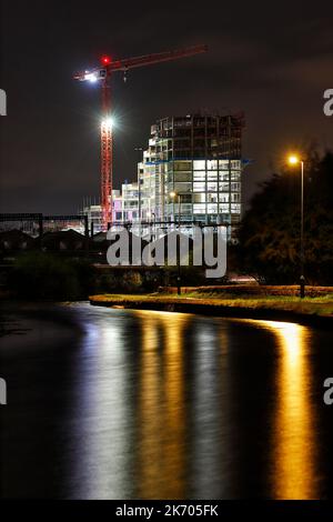 Gli appartamenti Springwell Gardens sono in costruzione nel centro di Leeds Foto Stock