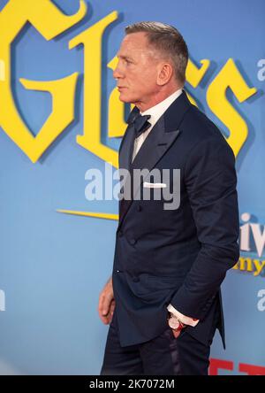 Londra, Londra, Regno Unito. 16th Ott 2022. Daniel Craig partecipa al "Glass Onion: A Knives out Mystery" European Premiere Closing Night Gala durante il 66th° BFI London Film Festival presso la Royal Festival Hall il 16 ottobre 2022 a Londra, Inghilterra. Foto di Gary Mitchell Credit: Gary Mitchell, GMP Media/Alamy Live News Foto Stock